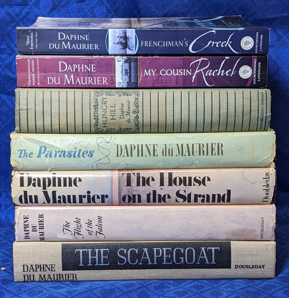 Daphne du Maurier Lot of 7 Novels – 5 Vintage HC/DJ + 2 Newer PB See Description