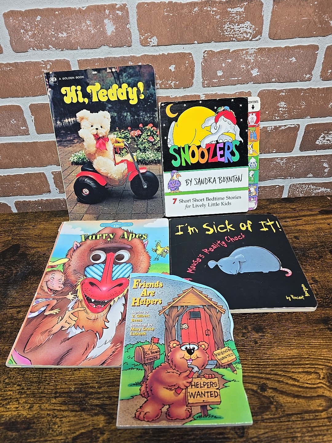 Children’s Board Book Lot Sandra Boynton Golden Book Toddler Set of 5 Vtg Story