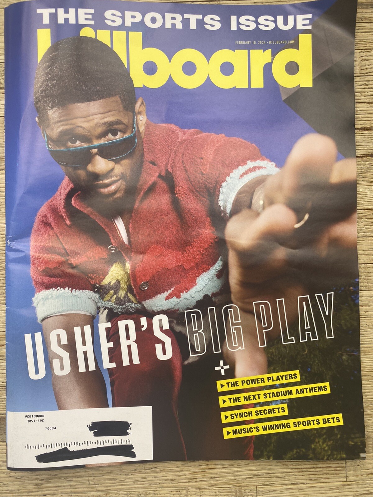 BILLBOARD MAGAZINE-FEBRUARY 10, 2024-THE SPORTS ISSUE-USHER’S BIG PLAY 2/10/24