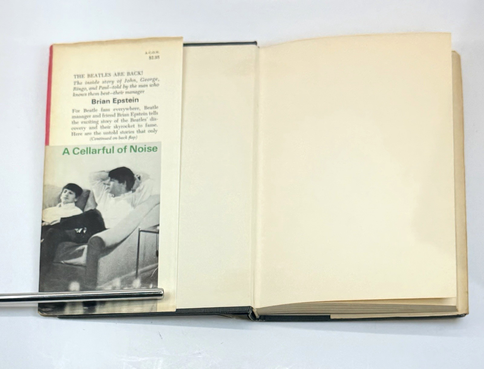 Beatles ‘A Cellarful of Noise’ 1964, 1st Ed. ICLOTH w/Dust Cover – Brian Epstein