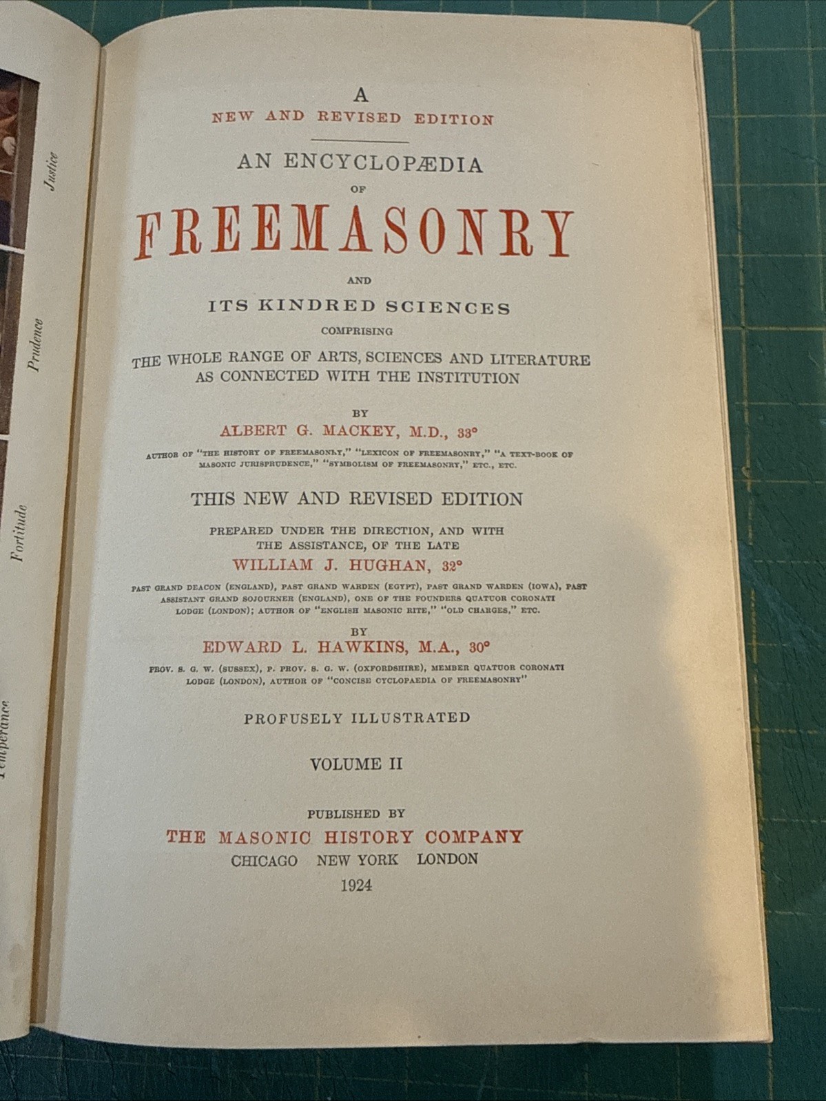 Encyclopedia of Freemasonry (1924) By Albert G. Mackey – Volume II M-Z