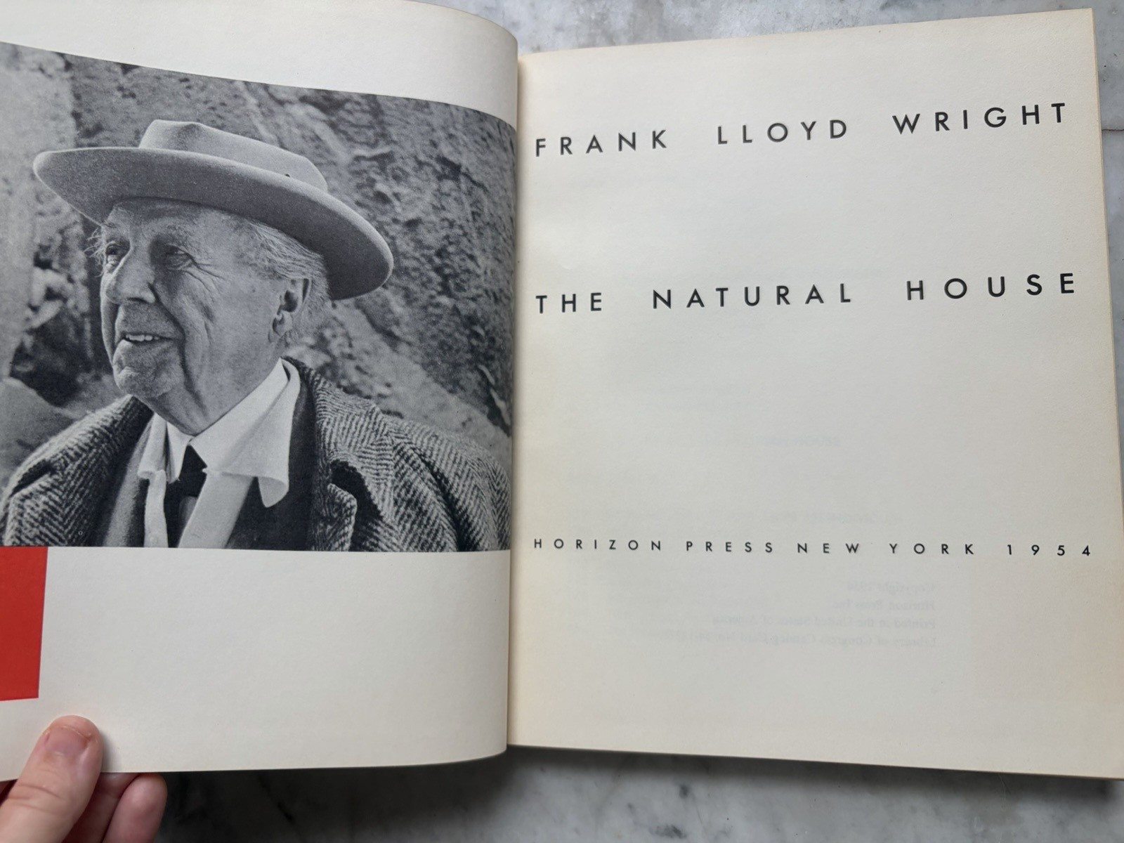 FRANK LLOYD WRIGHT THE NATURAL HOUSE First Edition 1954 HORIZON Hardcover