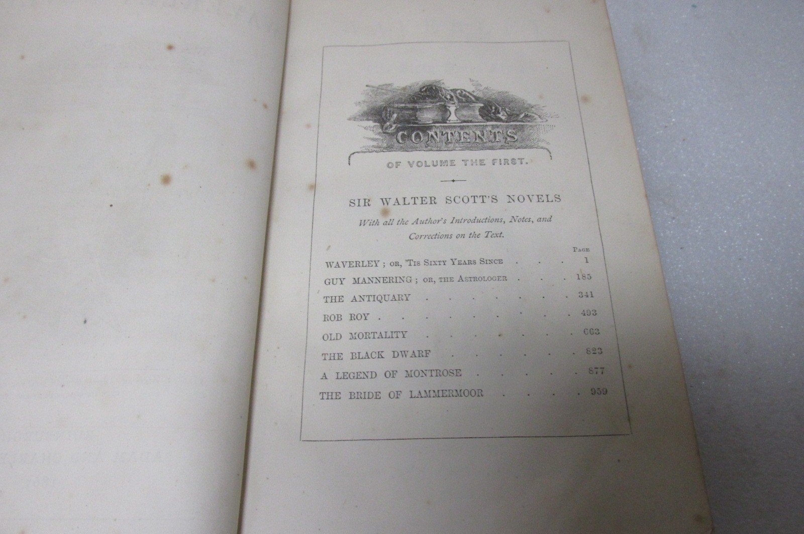 The Waverley Novels – Copyright Edition, 4 volume leather set, 1867.