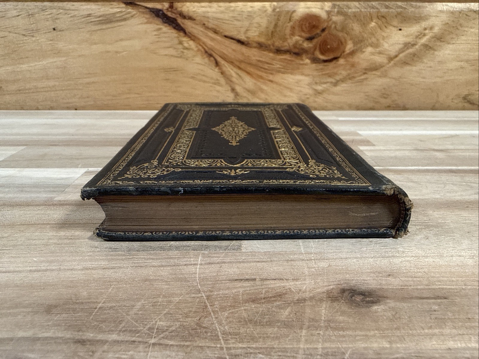 c1860 JOHN WESLEY HYMN BOOK fine binding LEATHER antique METHODIST hymns