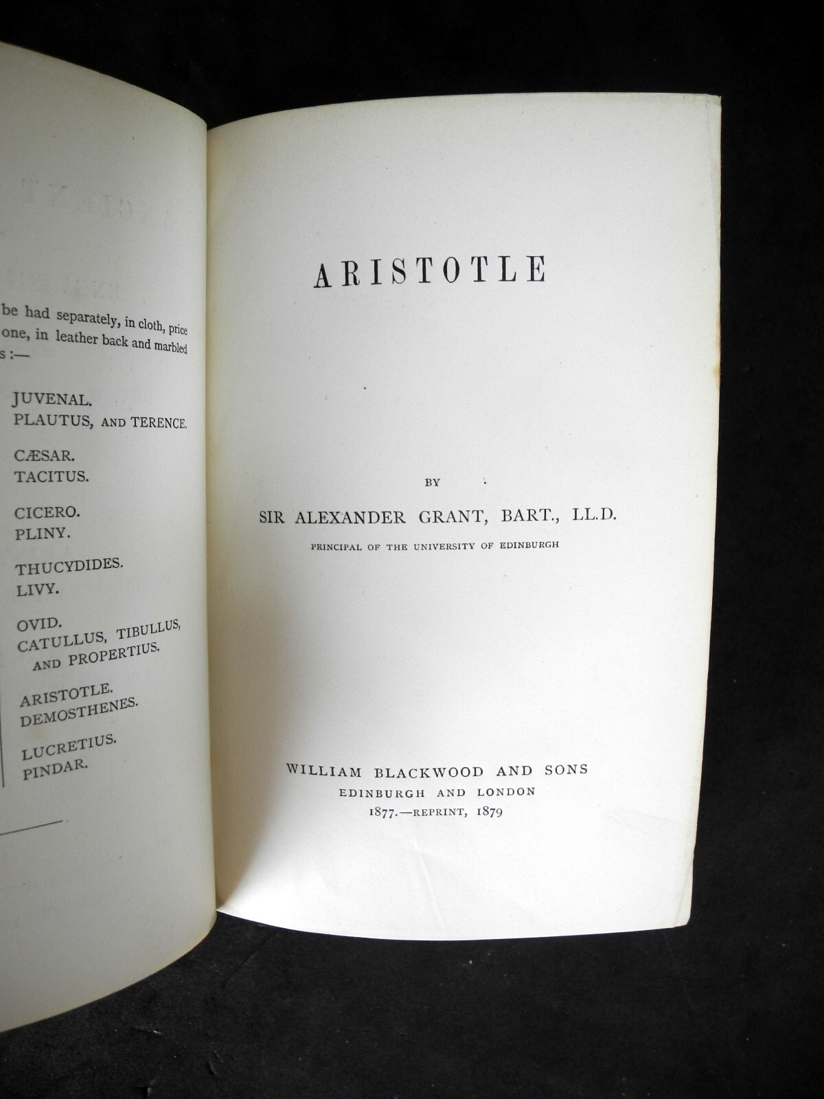 Ancient Classics for English Readers – Blackwood 1876 – 1880 – 28 Titles in 14