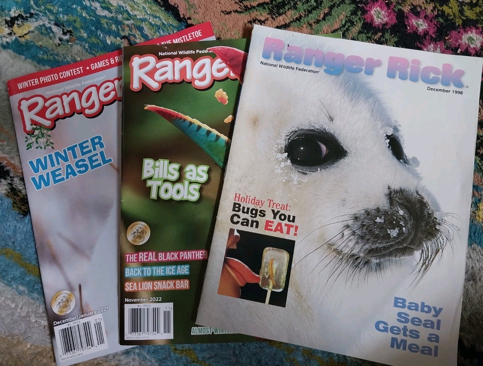 RANGER RICK Magazine Issue Lot Of 3 Book 1998 2021 2022 NWF Wildlife Nature RARE