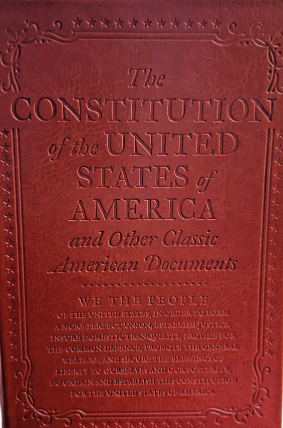 ❤️THE CONSTITUTION of the UNITED STATES of AMERICA & Other Documents FauxLeather