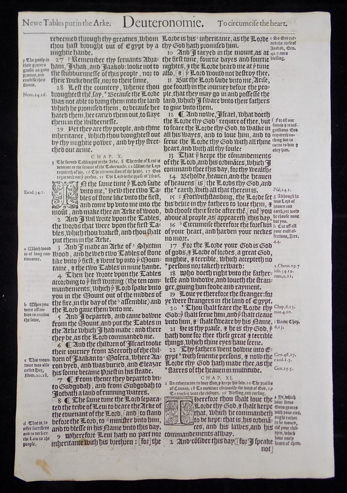 1583 GENEVA BIBLE PULPIT FOLIO LEAF GRAND NOBLEST *YOU PICK * VGC PAGE