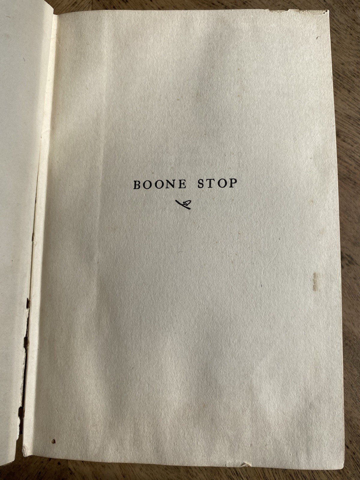 Boon Stop by Homer Croy 1918 Hardcover Book 1st Edition