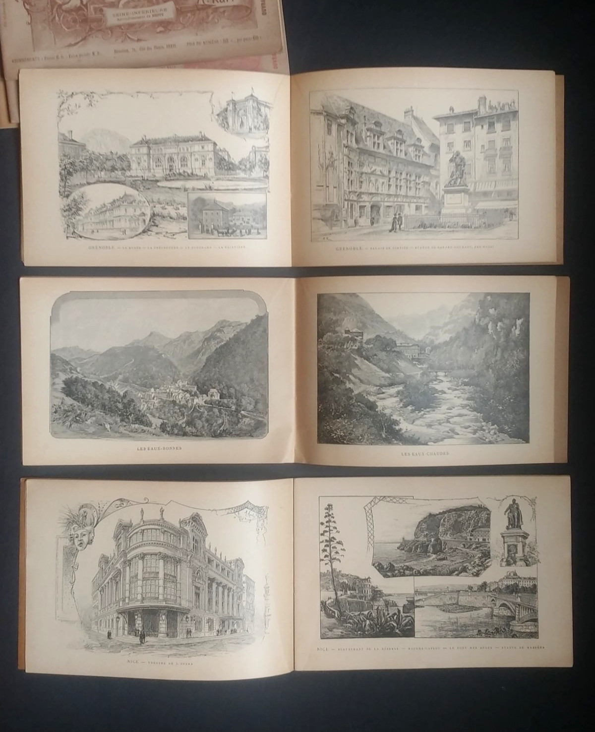 Antique FRANCE ALBUM Periodicals 1890s French A. Karl
