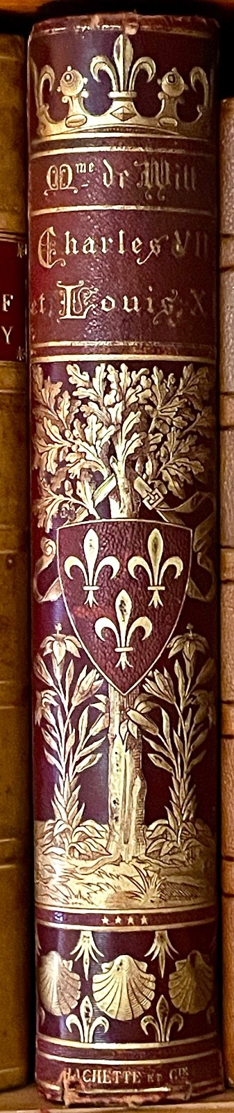 French Victorian Decorative Fine Binding 1883 Chroniqueurs Charles VIII Louis XI