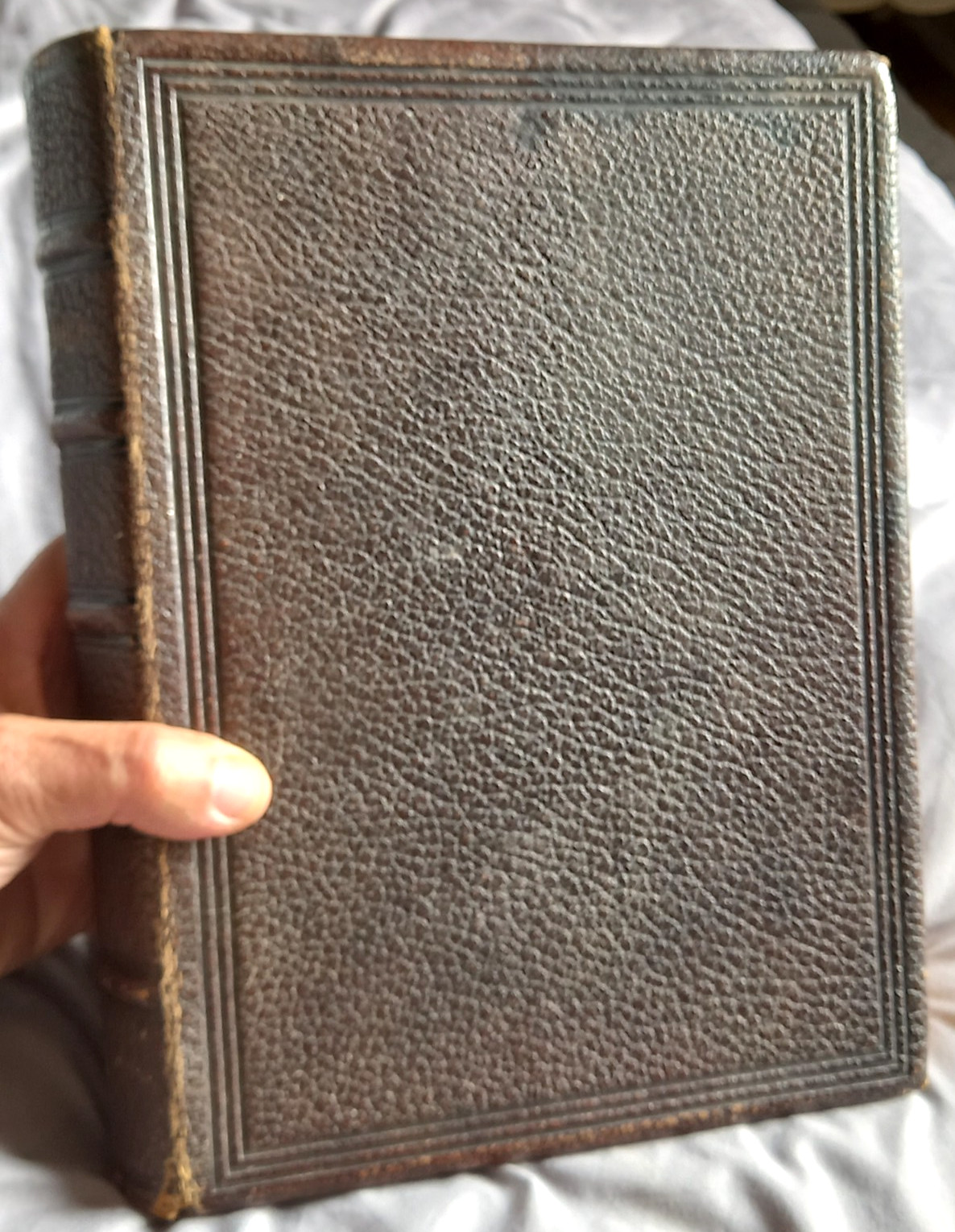 Antique 1901 KJV Holy Bible Large Oxford University Press Full Leather Pulpit