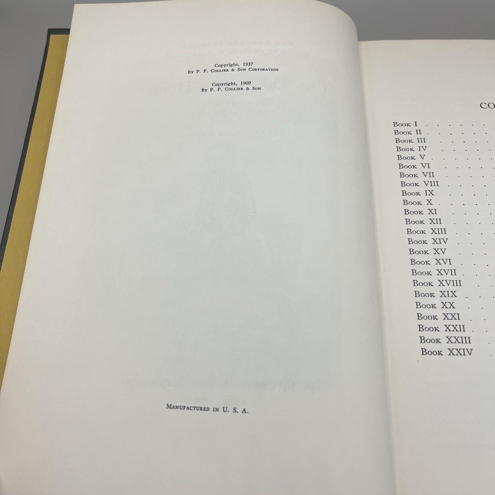 The Odyssey Of Homer Harvard Classics 1969 Printing Leather Deluxe Edition