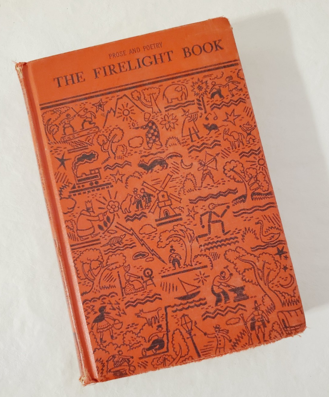 1946 Prose And Poetry FIRELIGHT BOOK AMERICAN HISTORY & LITERATURE Singer Co
