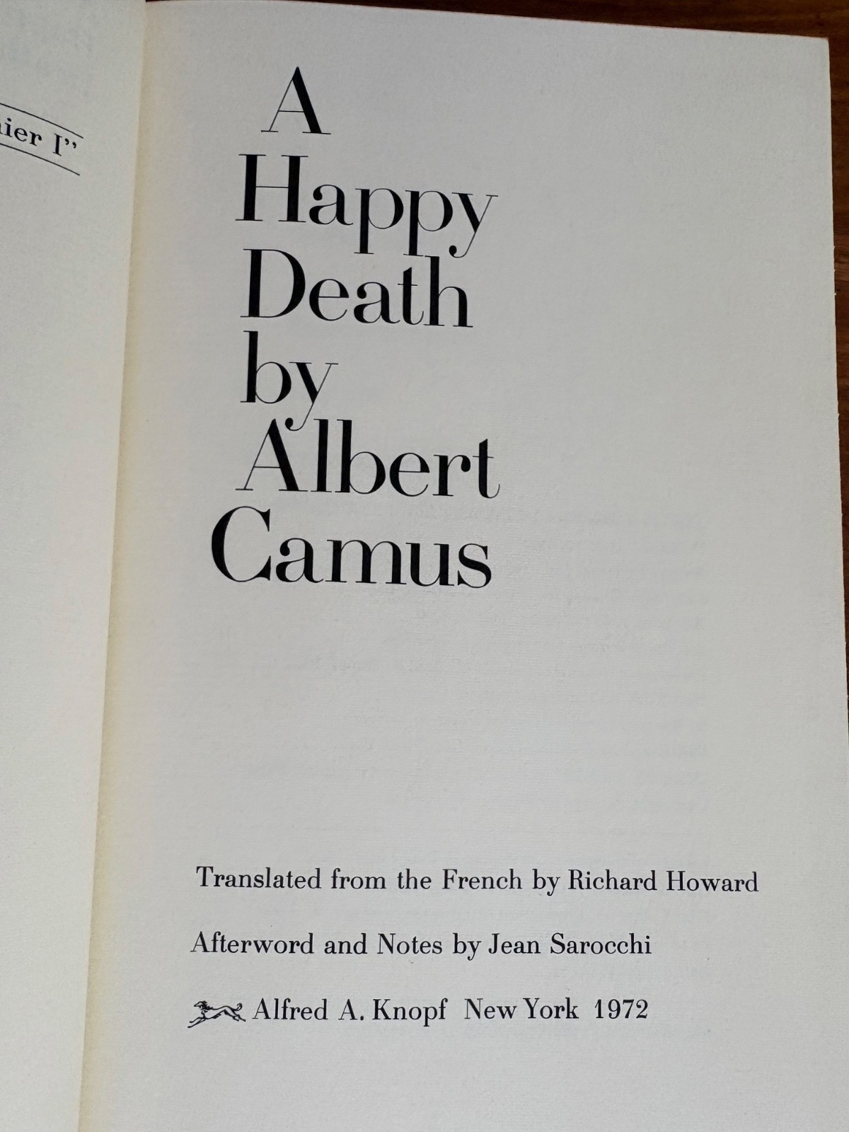 CAHIERS 1 & 2 A HAPPY DEATH & YOUTH WRITINGS BY ALBERT CAMUS 1972/76 HC BOOKS