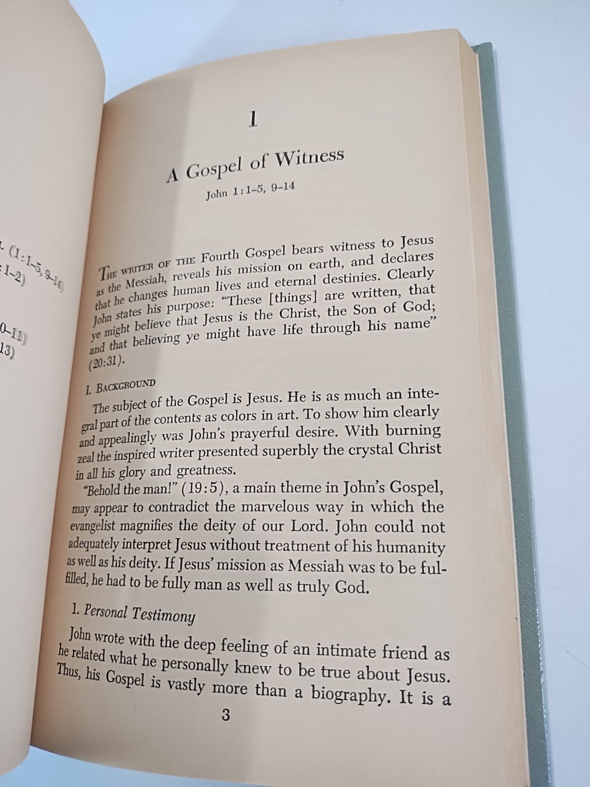 Sullivans Bible Home Course: John’s Witness to Jesus Home Study Guide 1965 HC