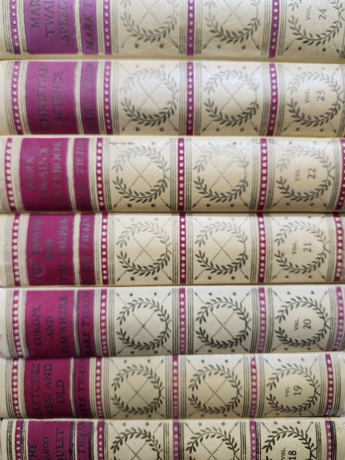 Complete Works of Mark Twain Vol. 1-24 Harper American Artists Edition HC