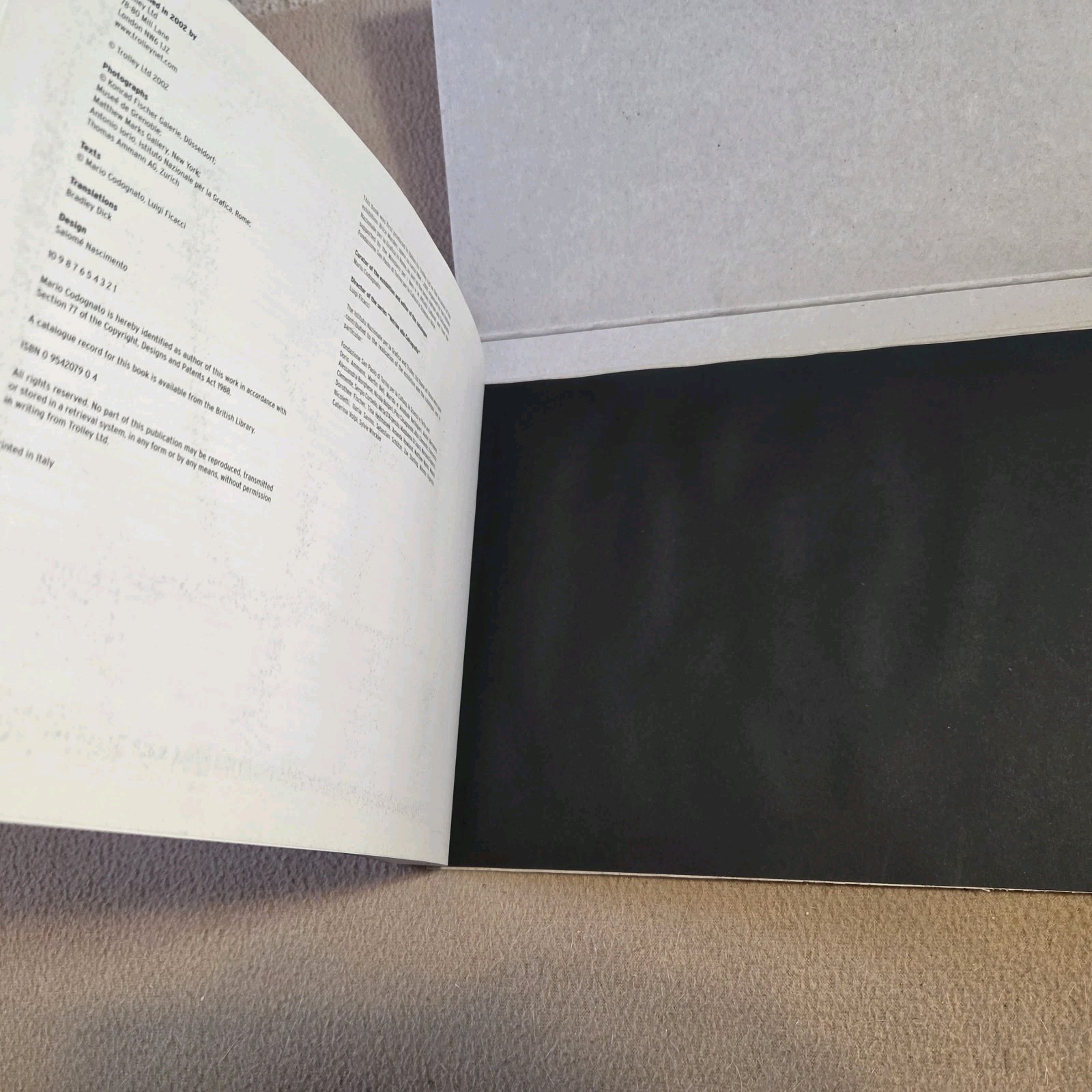 Works On Paper 1964-2001, Brice Marden, 1st Edition/1st Printing, Trolley, 2002