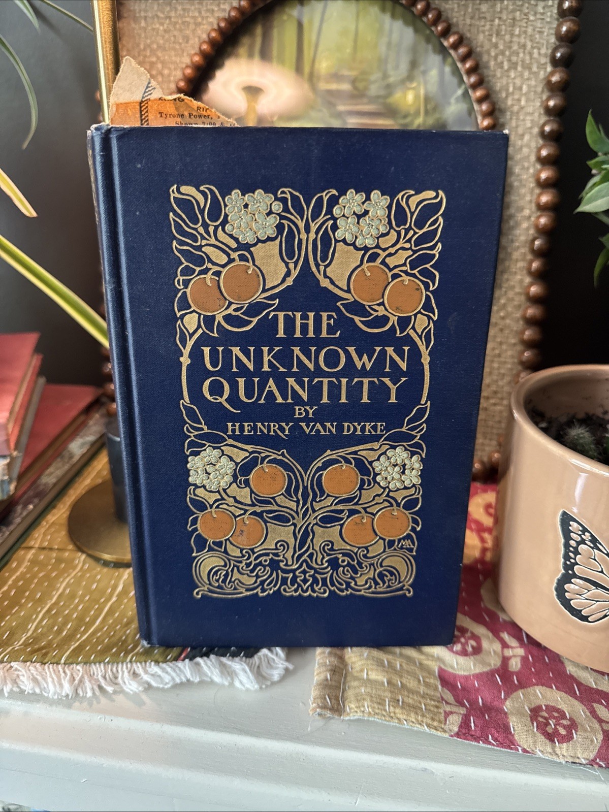 1912 First Edition-The Unknown Quantity by Henry Van Dyke-Decorative Binding