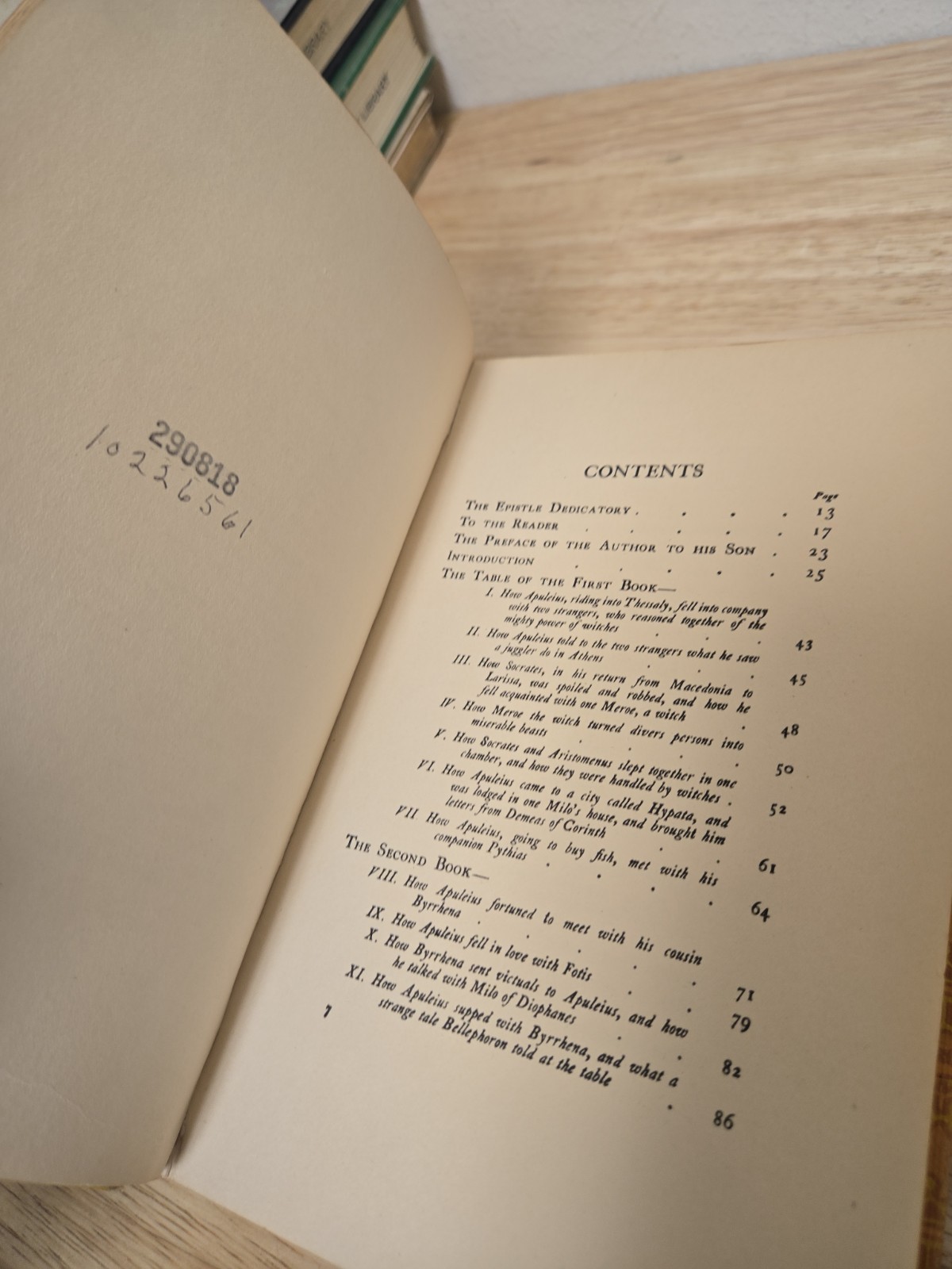 1924 Vintage Book: The Golden Ass Of Lucius Apuleius Hogarth Press