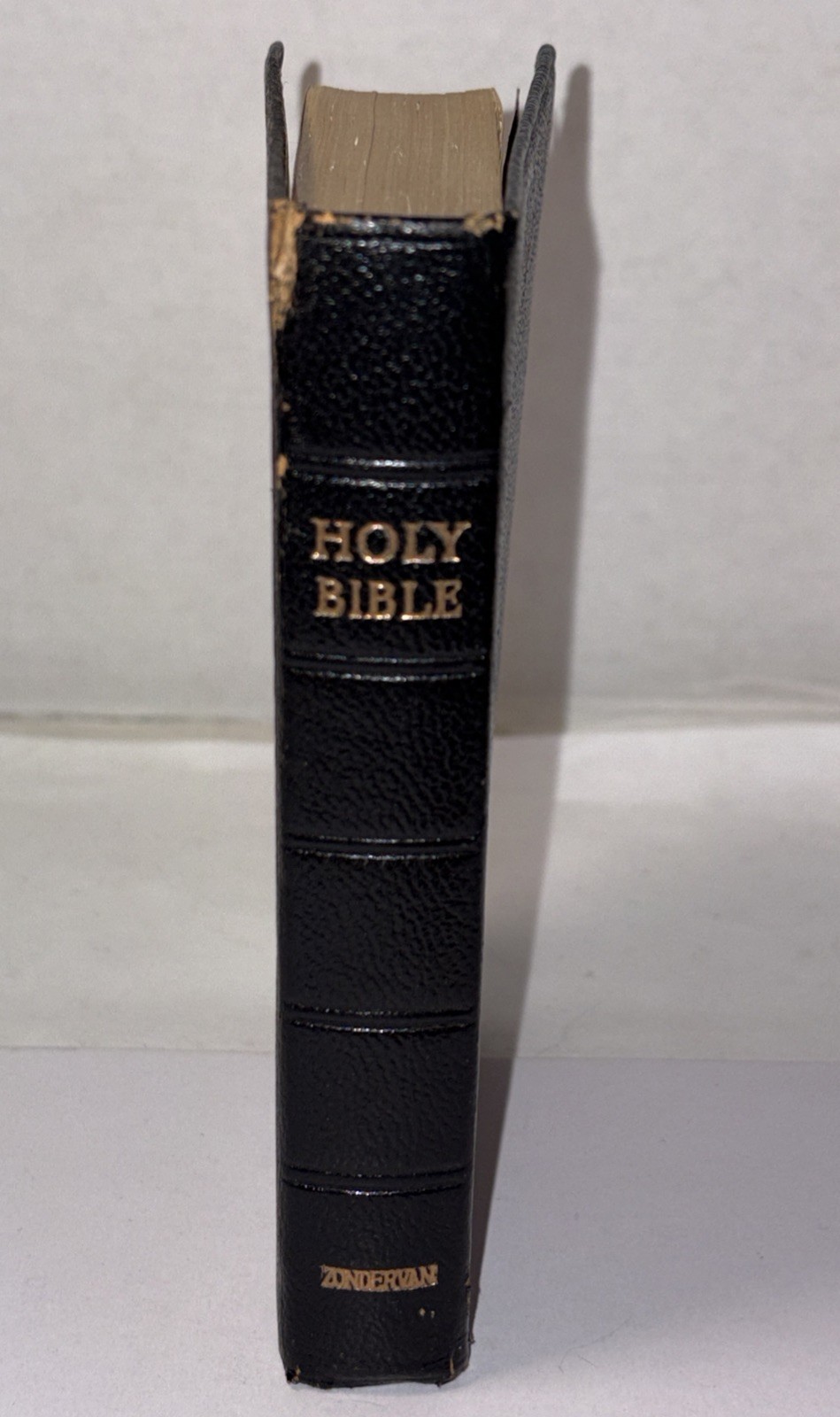 Vintage Zondervan KJV Pocket Bible w/ Gold Gilt Edges – Diamond Type Pronouncing