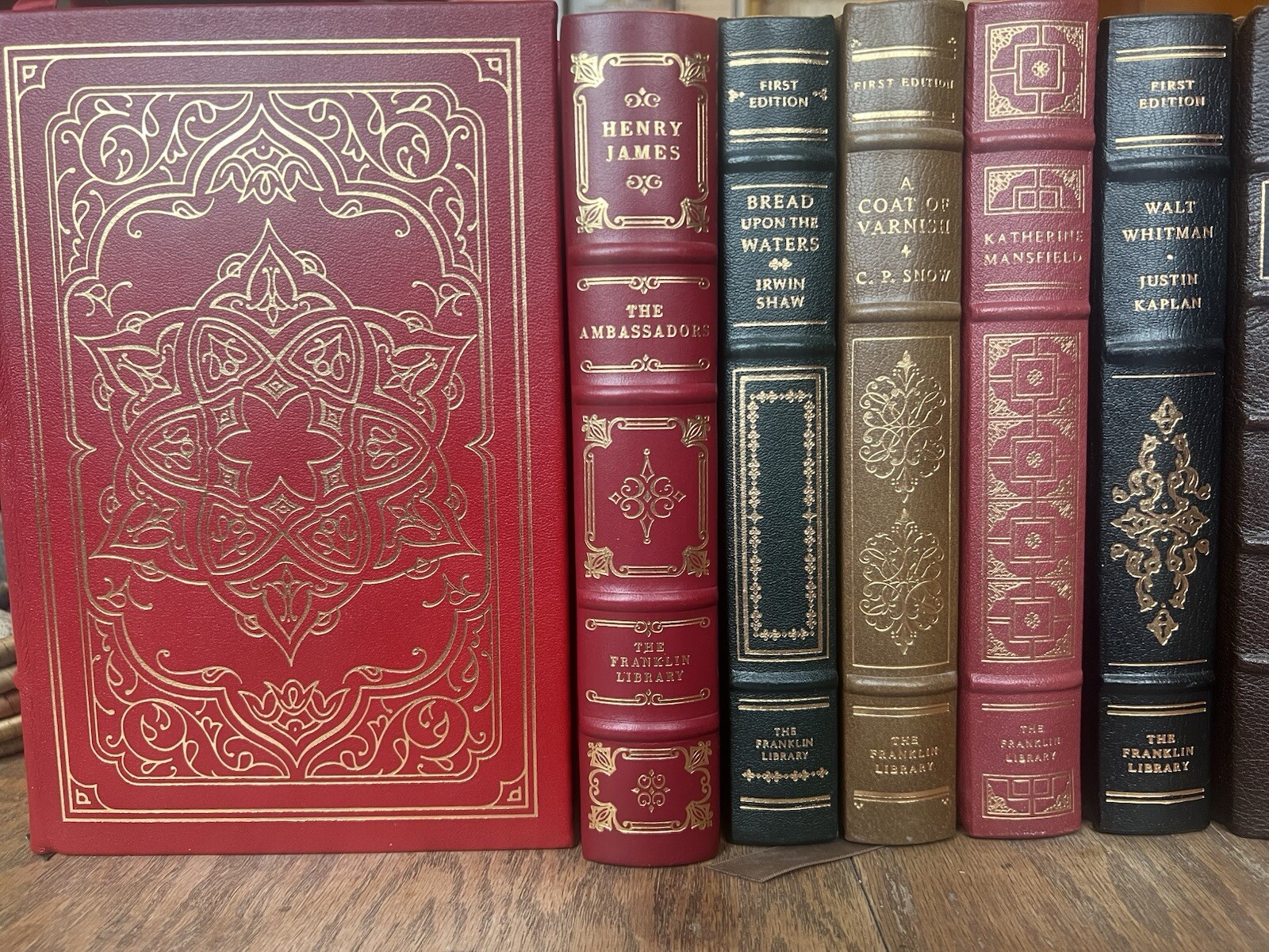 Like NEW Lot of 3 Franklin Library Limited Edition Leather Bound Gilt Edge Books