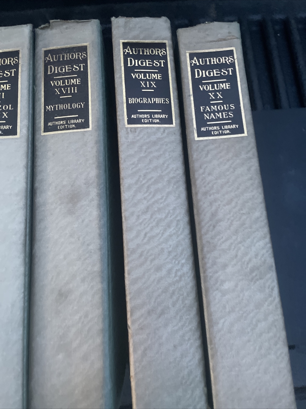 Authors Digest 1908 Hardcover Set Missing Volumes X & XIV From Authors Press