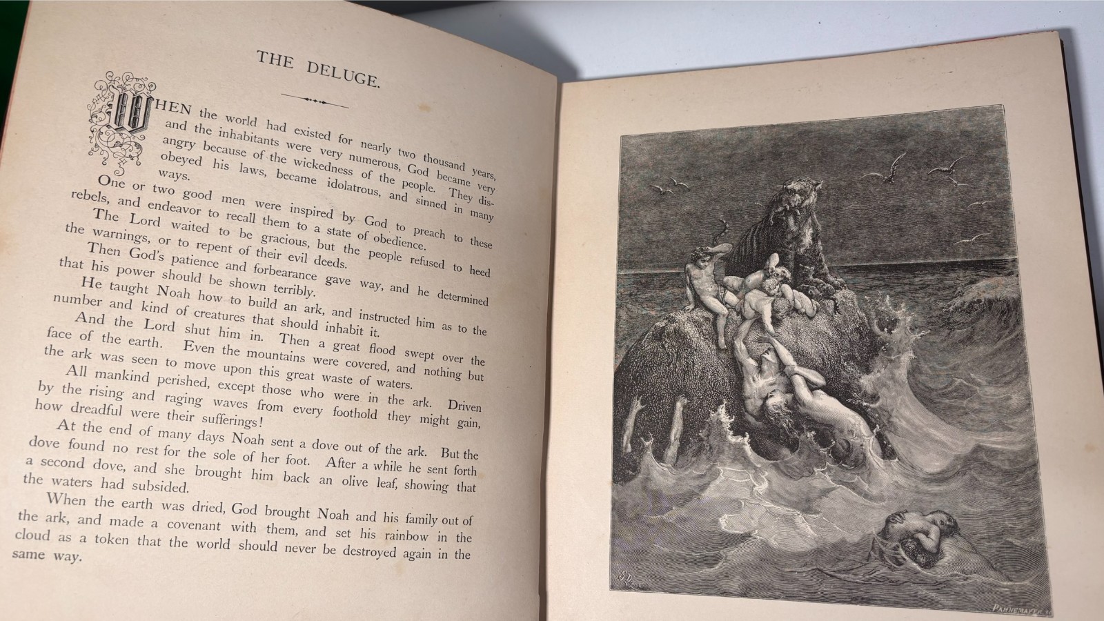 The Dore Gallery Of Bible Stories Illustrated 1882 Hardcover Book Antique