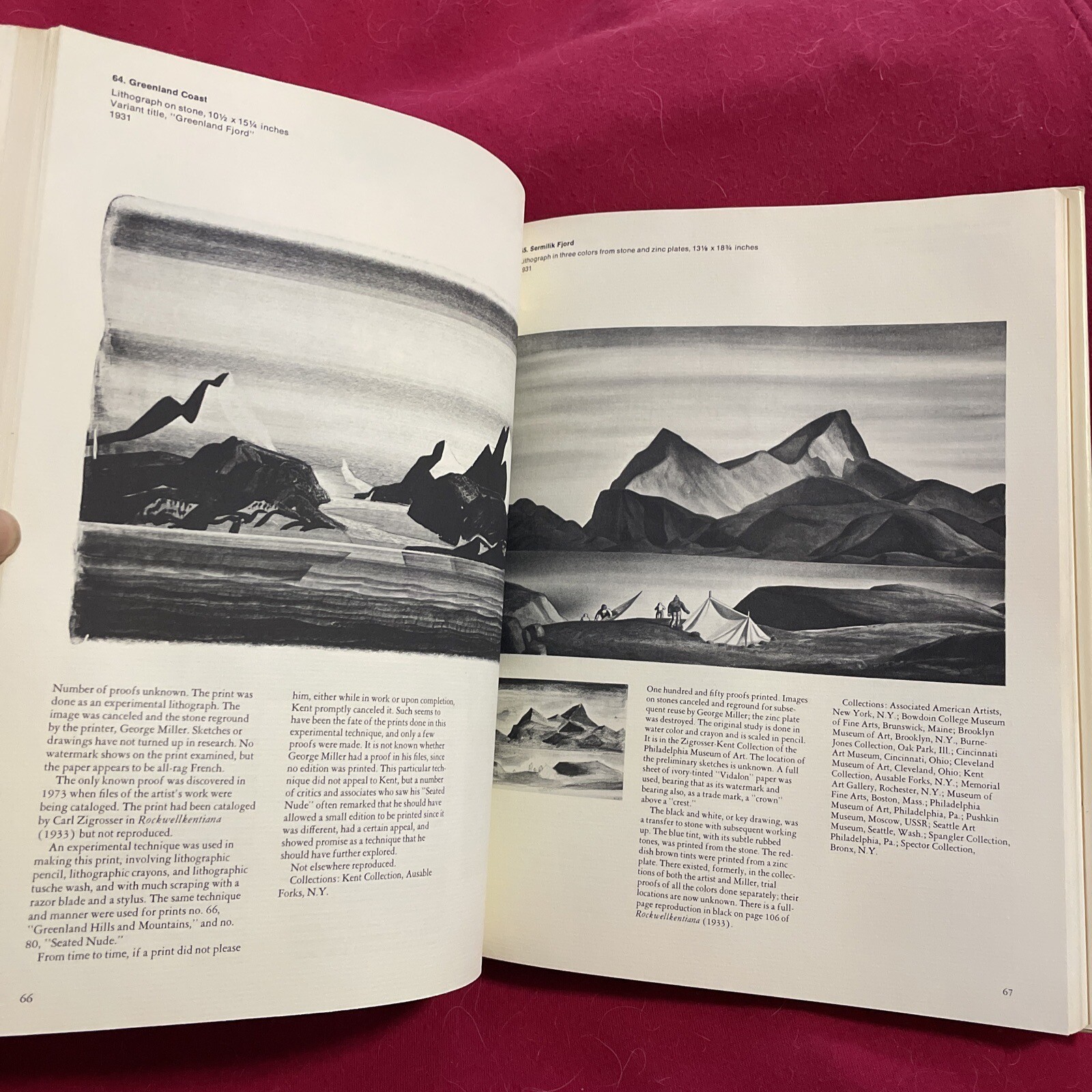 1975 Dan Burne Jones The PRINTS OF ROCKWELL KENT CATALOGUE RAISONNE HC DJ VG