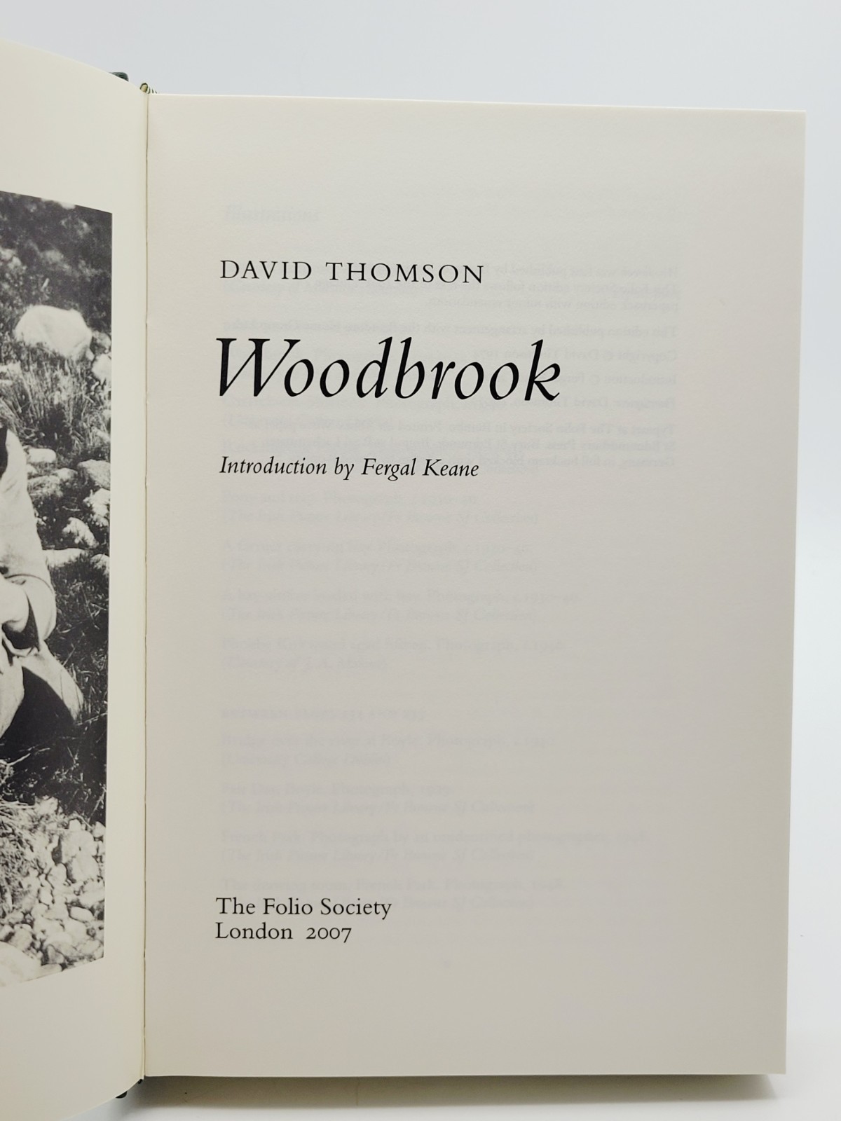 WOODBROOK by David Thomson, Folio Society Hardcover w/ Slipcase