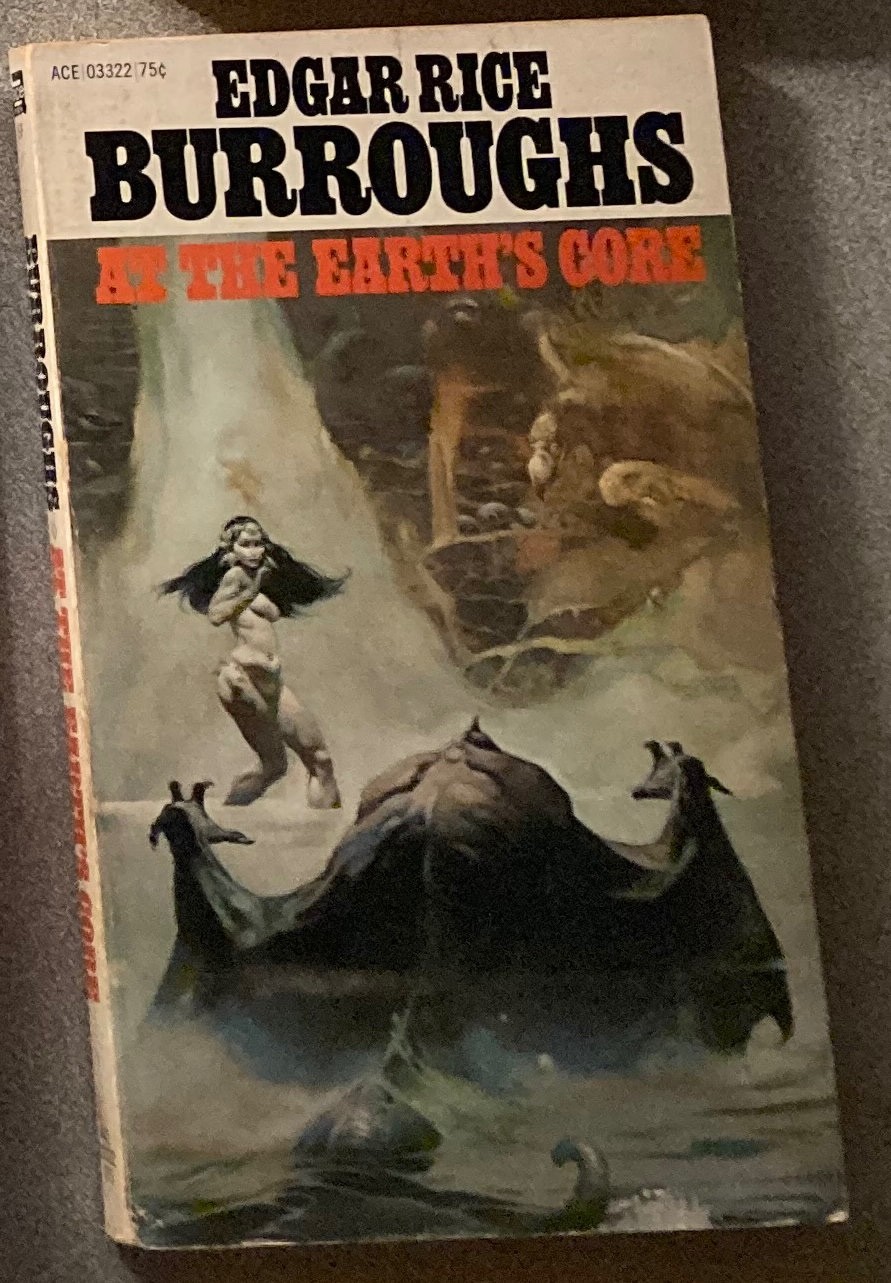Lot of 10 Fantasy SciFi Paperbacks | Burroughs, Howard | Frazetta, Adams Art