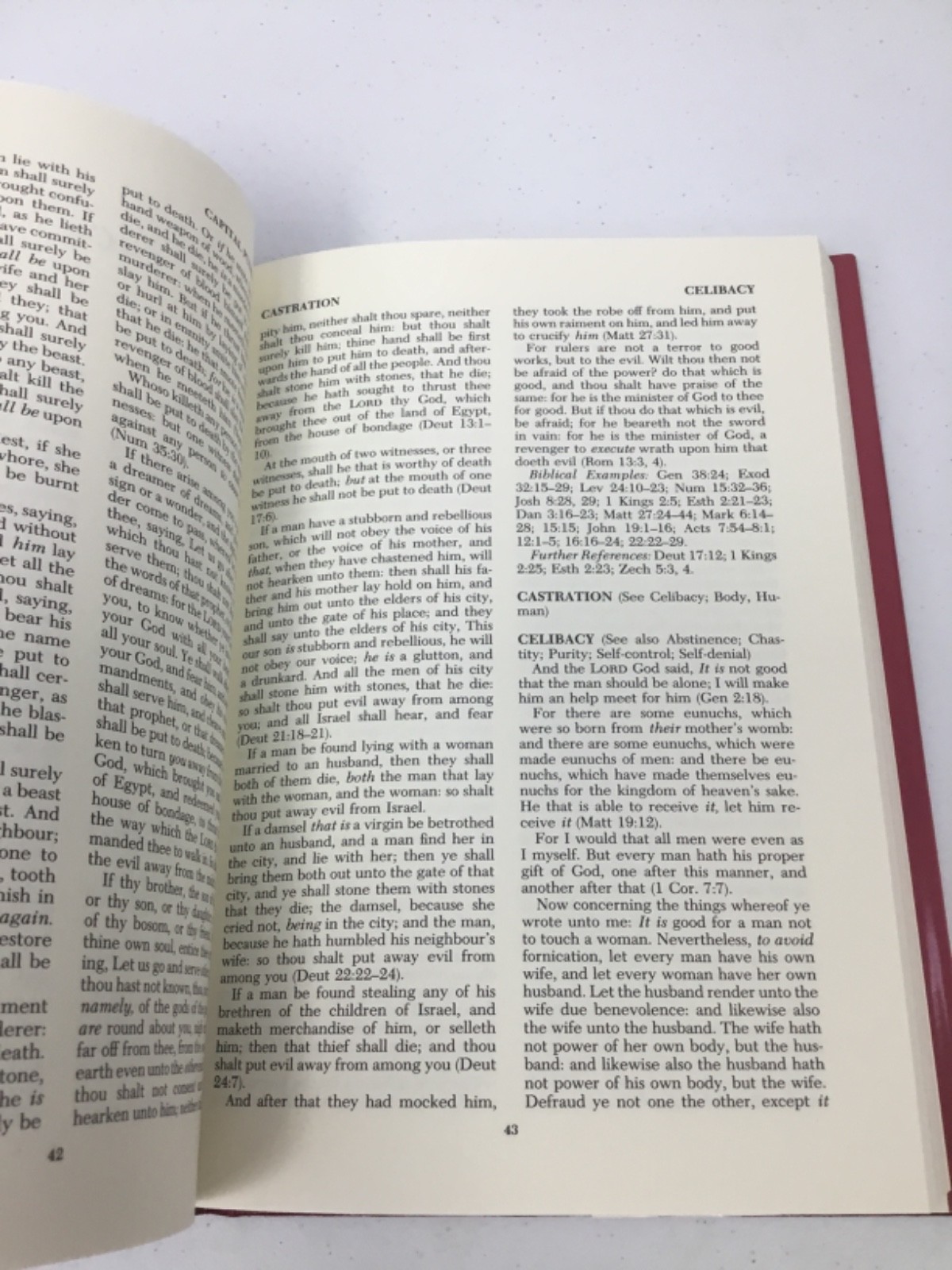 The Word Topical Bible of Issues and Answers. Pins on, 1981 HCDJ