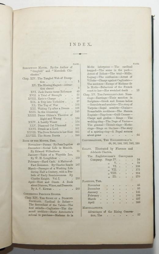 1864 THE ENGLISHWOMAN’S DOMESTIC MAGAZINE New Series Vol 8 Colour Plates FASHION
