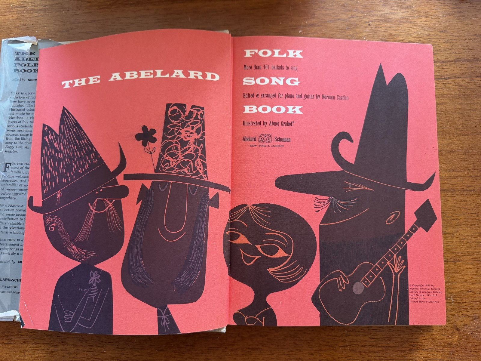 The Abelard Folk Song Book (1958) Ballads to Sing Norman Cazden & Abner Graboff