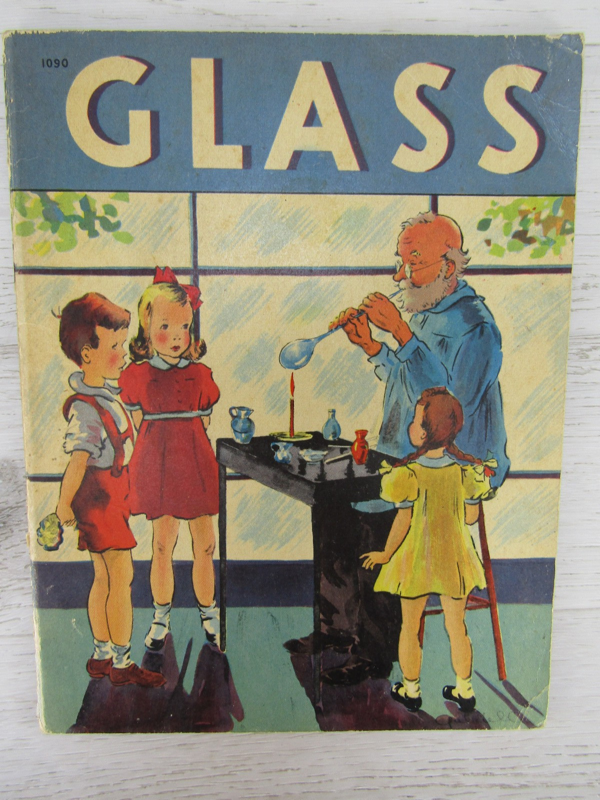 Vintage Childrens 1940 Whitman Publishing -3- Nonfiction – Glass, Lumber, Steel