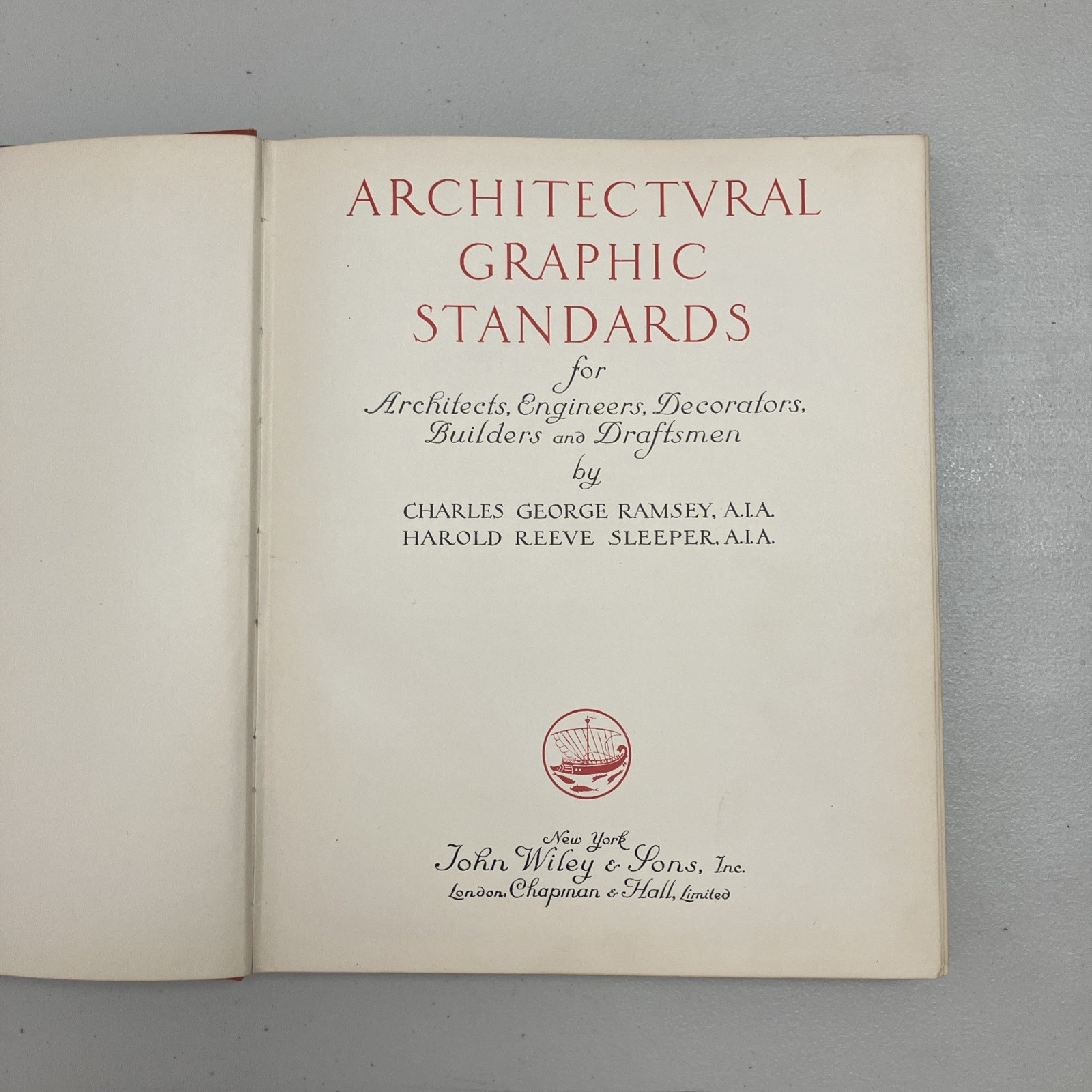 1st Printing 1932 ARCHITECTURAL GRAPHIC STANDARDS Ramsey Sleeper ARCHITECTVRAL