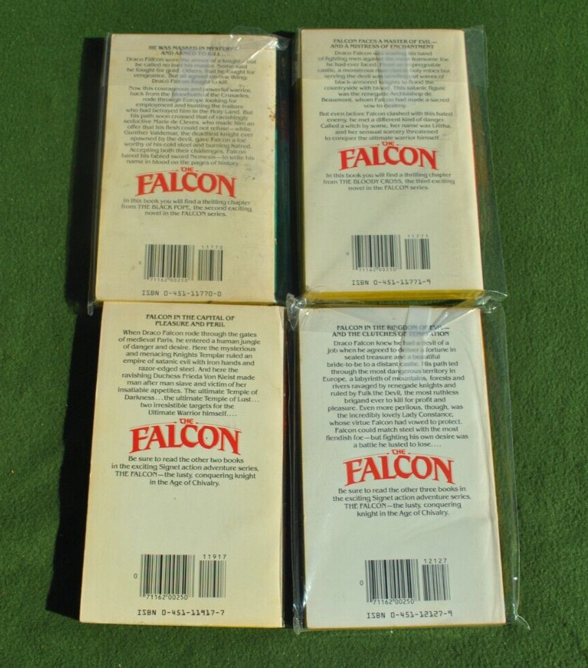 The Falcon Vol 1 – 4 by Mark Ramsay Signet Complete Set 1982-1983