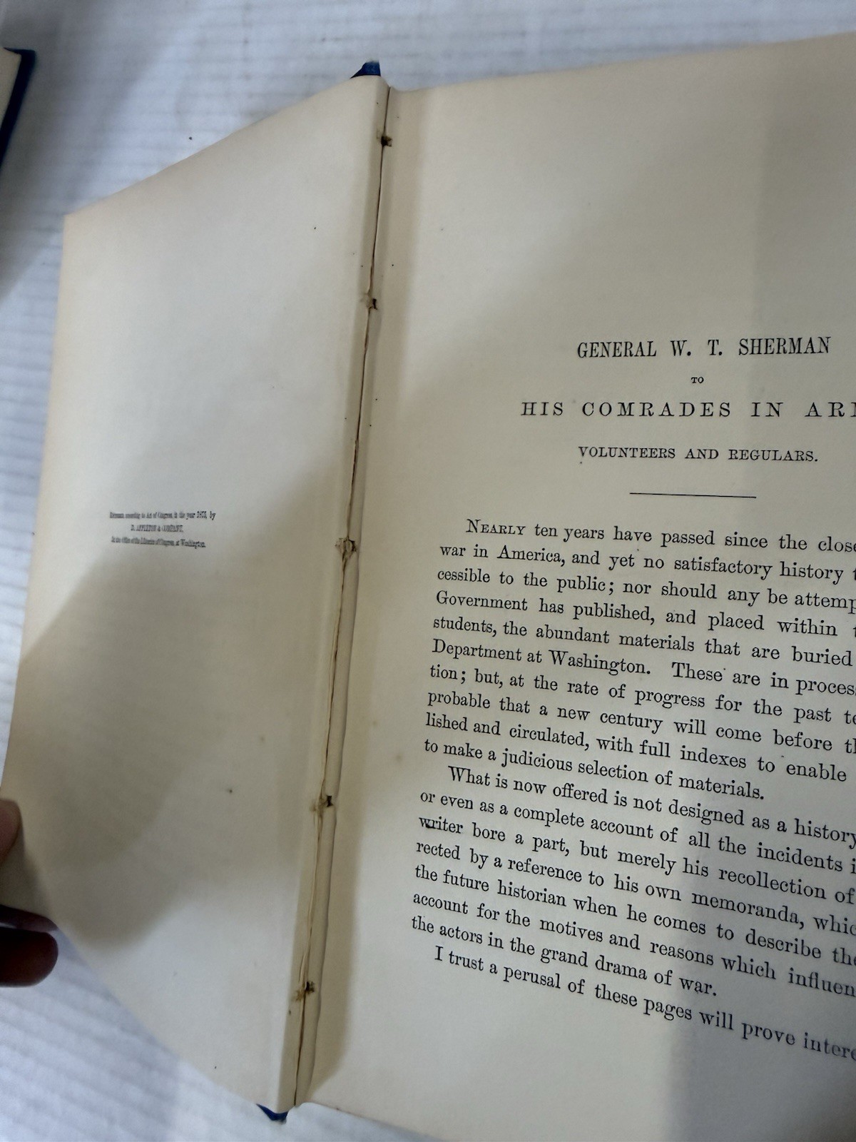 Memoirs of General William T. Sherman 2 vol. 1st Edition 1875 Volumes I & II