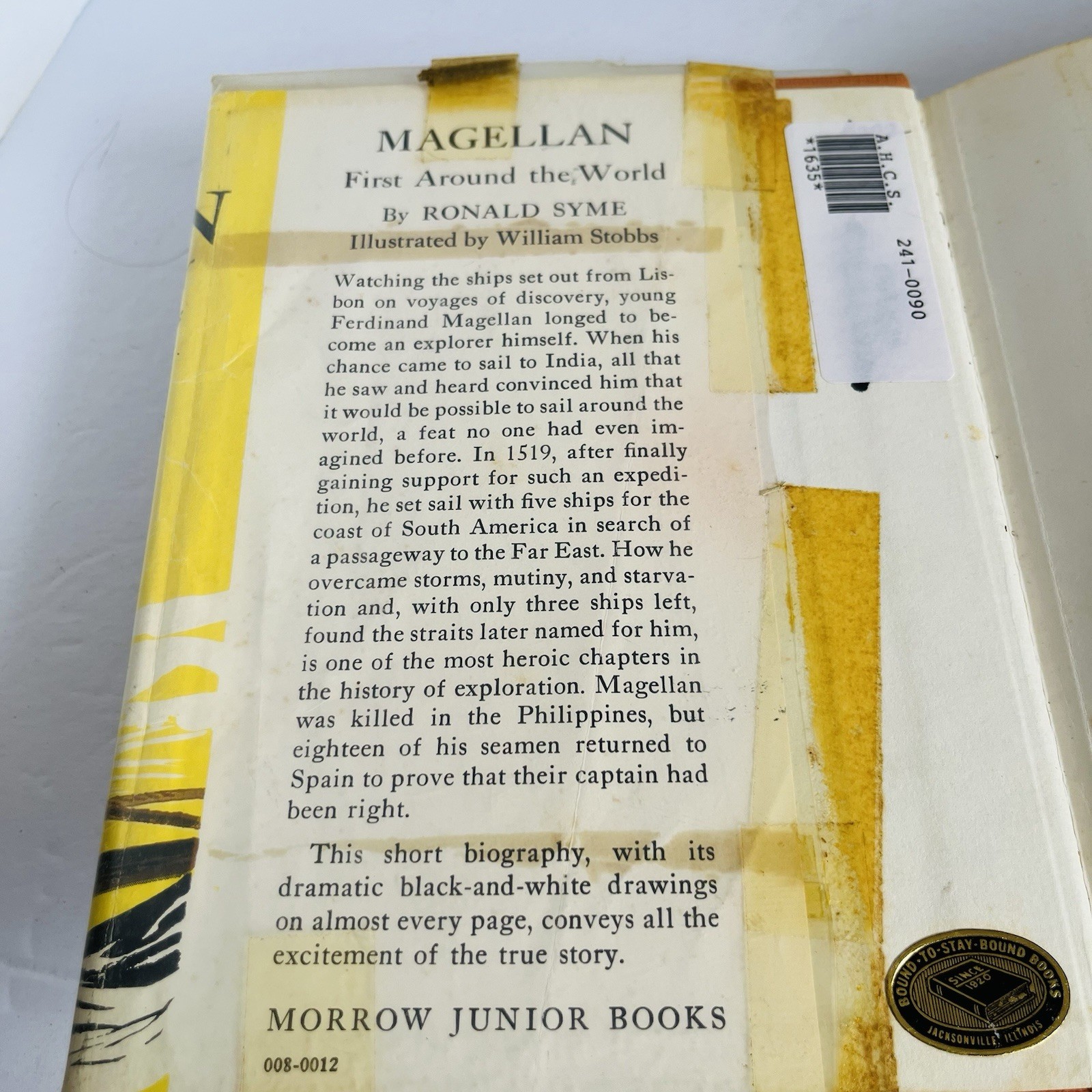 Magellan First Around World Ronald Syme 1953 Living Book Charlotte Mason Stobbs