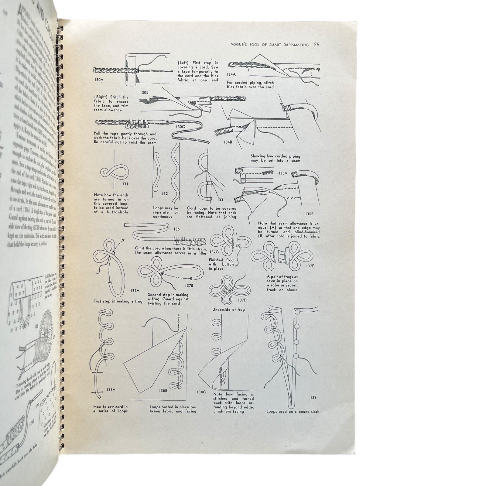 Vogue’s Book of Smart Dressmaking 1937 Spiral Bound Paperback Edition