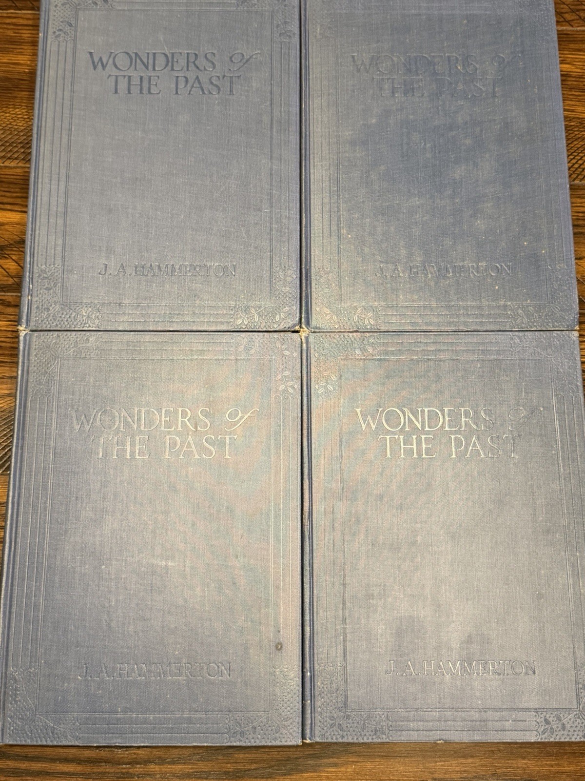 Wonders of the Past 4 Vol Set 1923-24 J A Hammerton G P Putnam Illustrated HC