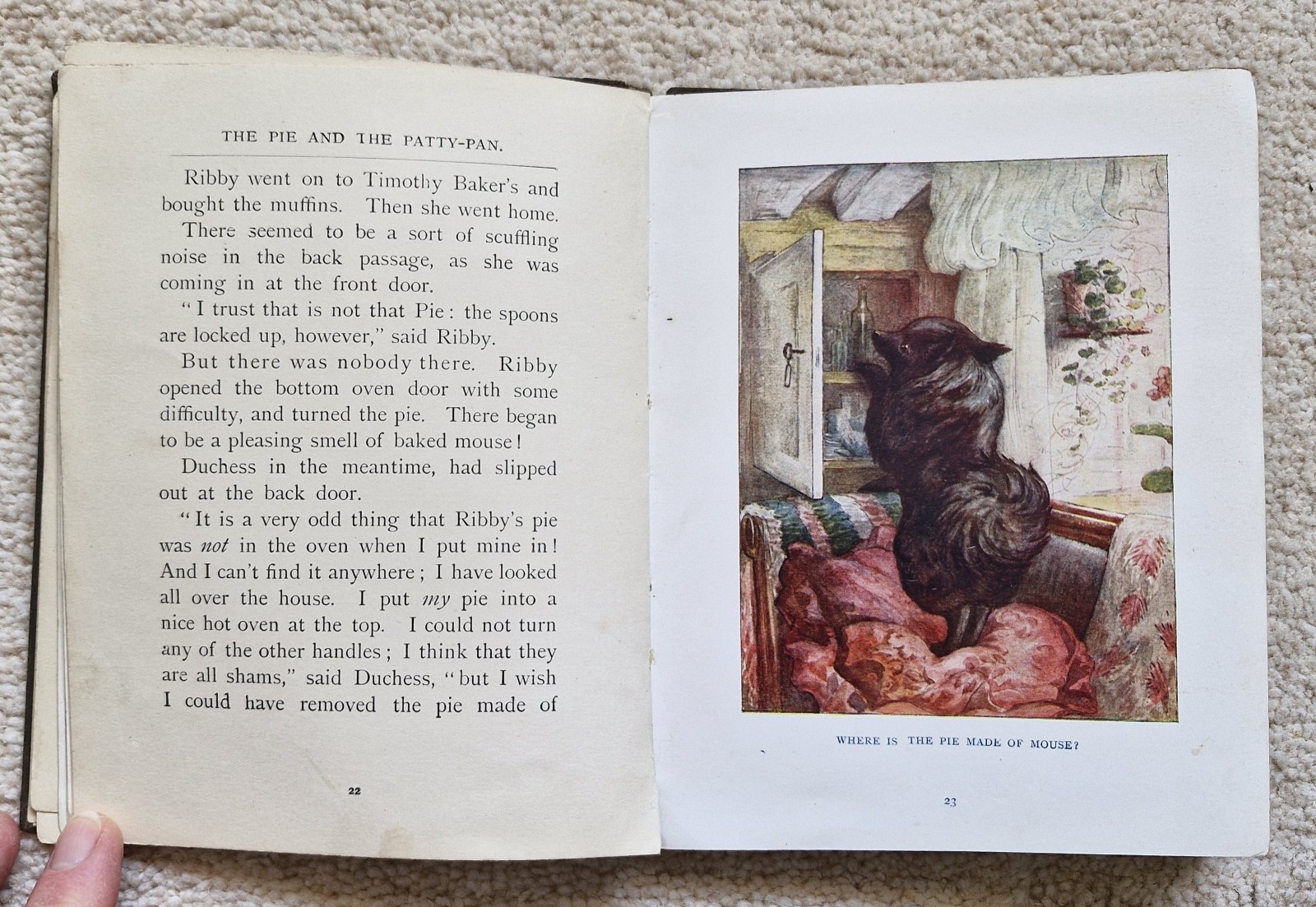 The Pie And The Patty-Pan By Beatrix Potter, 1st Edition, 1905, Frederick Warne