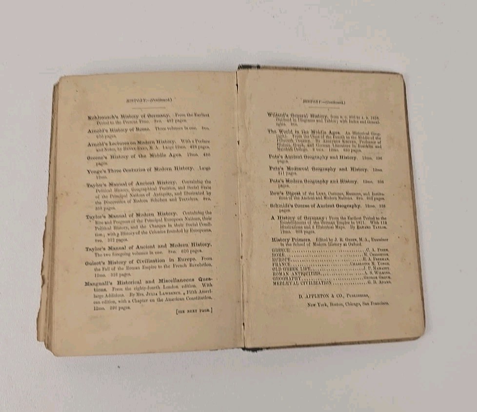 1887 Primary History of the United States Made Easy Interesting G.P. Quackenbos