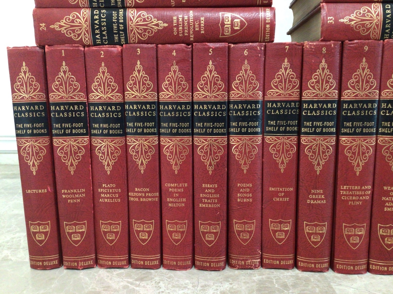 Harvard Classics Set of 51 Five Foot Shelf of Books 1959 Deluxe Edition 1-50 +1