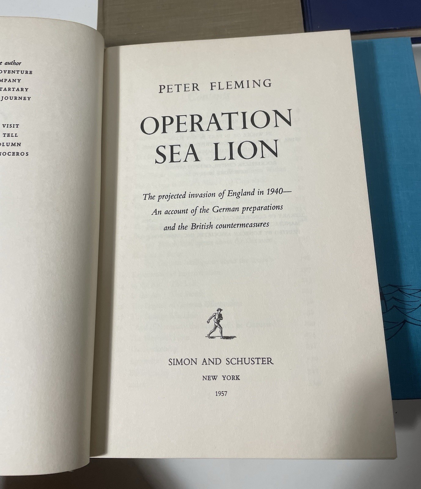 5 WWII Hardcover Books – Operation Sea Lion, General Ike, Thunderbirds, Nautilus