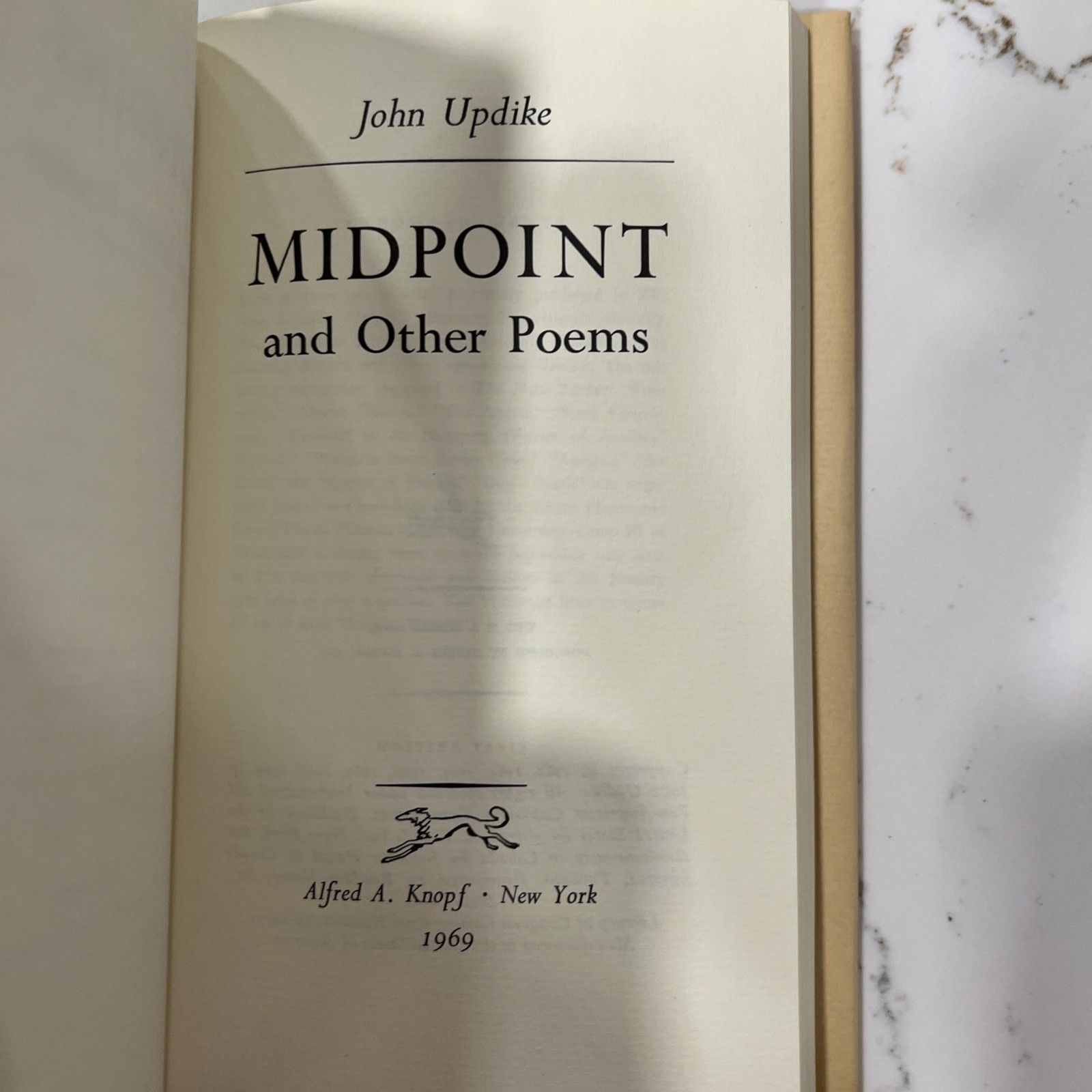 Midpoint & Other Poems by John Updike (Alfred A. Knopf, 1969, Signed Limited)