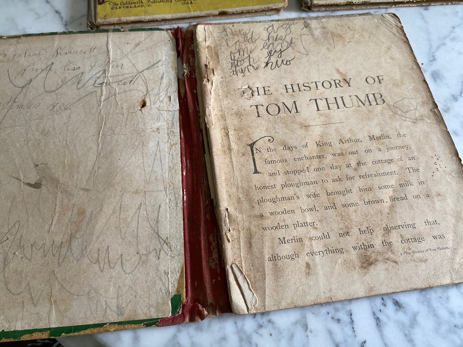 Antique Book: Fairy Tales Tom Thumb Trix Nix Goldsmith Donohue – 1922