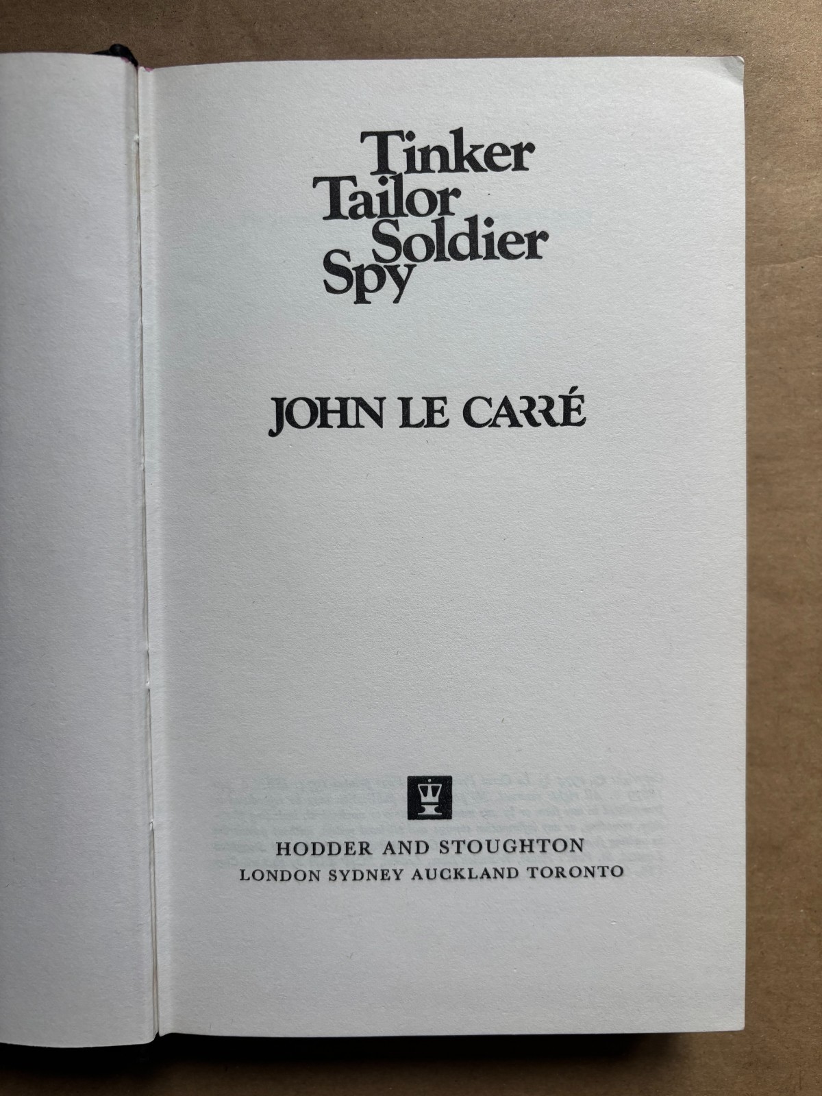 John Le Carre Tinker Tailor Soldier Spy 1974 first edition 1st/1st Karla trilogy