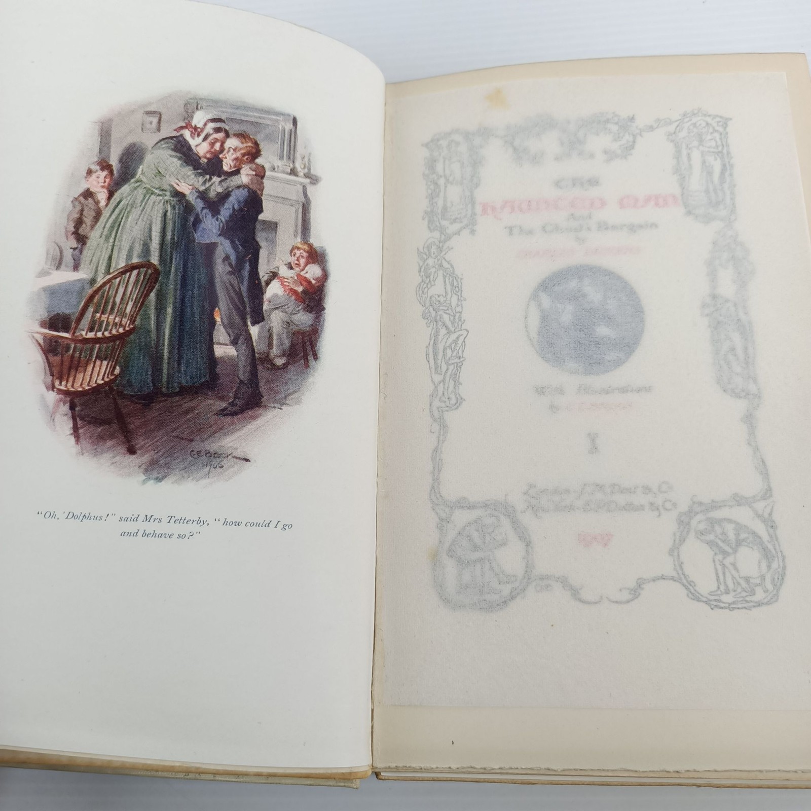 J M Dent The Haunted Man Charles Dickens 1907 Illustrated C E Brock HC Book