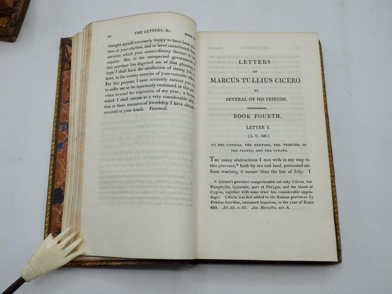 1808 THE LETTERS of MARCUS TULLIUS CICERO 5 Vol. Complete Full Leather